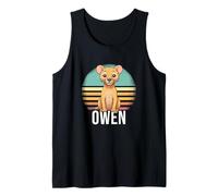 Homme Owen - Beau nom de garçon avec Un Lion Mignon Débardeur
