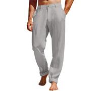 Homme Pantalon Lin Ete Grande Taille Pantalons Decontracte Avec Poches Cordon Ample De Plage Léger Respirant Yoga Pants 2025 Taille Elastique Tendance Slacks Toile Été Pant Vêtement Treggings
