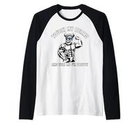 Homme Papa Barbu drôle Touche ma Barbe dire Que Je suis de Jolis Manche Raglan