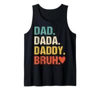 Homme Papa Dada Daddy Bruh promu au meilleur papa du monde Débardeur