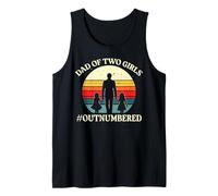 Homme Papa de 2 Filles en infériorité numérique pour la fête des pères Débardeur