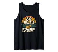 Homme Papi 80e Anniversaire Cadeau Humour Grand Père 80 Ans Débardeur