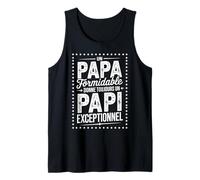 Homme Papi Formidable Exceptionnel Fête de Grands-Pères Motif Papi Débardeur