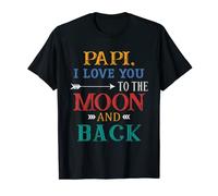 Homme Papi I I Love You To The Moon And Back T-Shirt