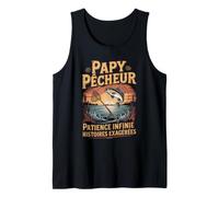 Homme Papy Pêcheur Patience Infinie Histoires Exagérées Débardeur