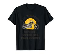 Homme Pas d'airbags on Meurt comme des Vrais Hommes Citation T-Shirt Graphique avec Valeur