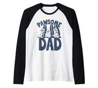 Homme Paw Patrol Father's Day Pawsome Dad Manche Raglan