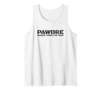 Homme PAWDRE - Maine Coon Cat Dad, Feline Father. Funny Cat Dad Débardeur