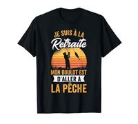 Homme Pêche Retraite Mon Boulot Est D'Aller À La Pêche Pêcheur T-Shirt