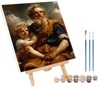 Homme Peinture Numero Adulte, DIY Peinture Numero Nuage, Loisirs Créatifs Adultes, Paint by Numbers Canevas Kit Complet Adulte avec Pinceaux et Peintures Acryliques, Décoration Maison 50x65cm Z-1659