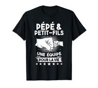 Homme pépé & petits fils une équipe pour la vie fête des pères T-Shirt