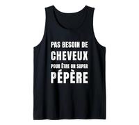 Homme Pépère Chauve Cadeau Drôle Papa Chauve Idée Fête des Pères Débardeur