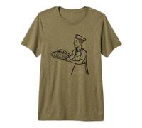 Homme Pizza Maker Sketch Pizzaiolo pour garçons T-Shirt Haut de Gamme