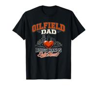 Homme Plate-Forme pétrolière à col Bleu Oilfield Dad Rough Hands Soft Heart T-Shirt