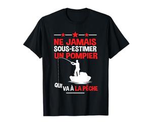 Homme Pompier pêcheur soldat du feu pêche T-Shirt