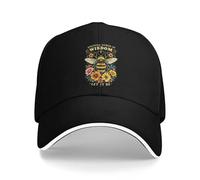 Homme pour femmes Casquette baseball Killer Bee Chuchotement Mots sagesse Qu’il soit amoureux des abeilles Mode Chapeau de routier Couple de printemps Femmes courant Casquettes hippies cadeau