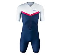 Homme Pro Trifonction Manches Courtes Sports de Plein Air Vêtements de Triathlon, pour Course À Pied, Natation, Cyclisme,Jersey Ensemble Body (TYP-9,XL)
