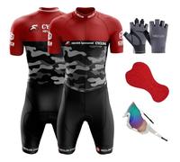 Homme Pro Trifonction Manches Courtes Sports de Plein Air Vêtements de Triathlon,Tri-Costume d'une pièce,Rembourrage,Combinaison de Cyclisme Homme, Course À Pied,Natation (TYP-9,L)