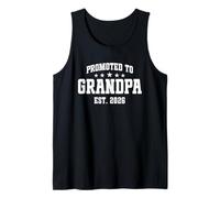 Homme Promoted to Grandpa Est. 2026 Grandparent Baby Announcement Débardeur
