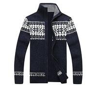 Homme Pull XL - S Et Femmes Mode De Noël Décontracté Personnalité Noël Imprimé Couple Manteau (Blue M)