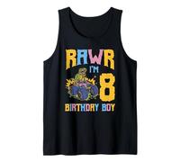 Homme Rawr J'ai 8 ans, T-Rex Monstertruck Débardeur