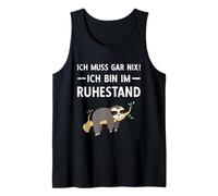 Homme Retraite Ich Muss Gar Nix ! Ich Bin Im Rühestand Rente Débardeur