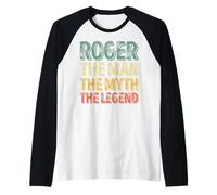 Homme Roger The Man The Myth The Legend Chemise Prénom Roger Manche Raglan