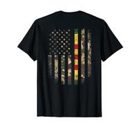 Homme Ruban motif drapeau américain avec inscription « Proud Vietnam War Veteran » T-Shirt