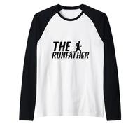 Homme Running The Runfather Marathon Runner Manche Raglan