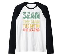 Homme Sean The Man The Myth The Legend Chemise Prénom Sean Manche Raglan