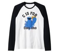 Homme Sesame Street Father's Day C is for Cool Dad Manche Raglan