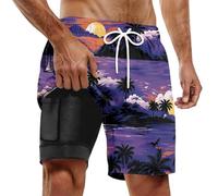 Homme Short De Bain De 3 Garcon Legging Caleçon Triathlon Coté Volley Anti Casual Creme Père Chaussettes Active Bas Multicolore Survêtement Autobronzant