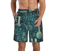 Homme Shorts De Bain Sciences Et Laboratoires Scientifiques Verts Casual Short De Plage Classics Shorts pour Vacance Sport Piscine XXL