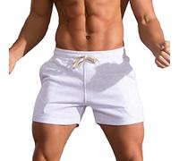 Homme Shorts de Sport Coton Court Course à Pied Léger Séchage Rapide Running Jogging Fitness Short avec Poches Short d'escalade Casual Pantalon de survêtement Pantalons Courts