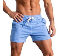 Homme Shorts de Sport Coton Court Course à Pied Léger Séchage Rapide Running Jogging Fitness Short avec Poches Short d'escalade Casual Pantalon de survêtement Pantalons Courts