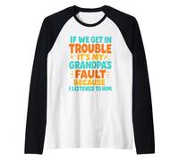 Homme Si Nous Avons des problèmes, C'est la faute de Mon père si Je l'ai écouté Manche Raglan