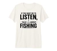 Homme Si tu Veux Que Je t'écoute, Parle de pêche T-Shirt Haut de Gamme