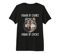 Homme Sigma Man Loup Solitaire Human by Chance Sigma by Choice T-Shirt Haut de Gamme