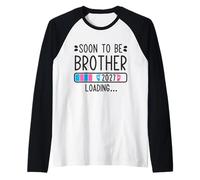 Homme Soon to Be Brother 2027 Chargement de l'annonce de Grossesse Manche Raglan