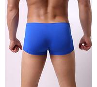 Homme sous-vêtements Balle de Glace Thread Souffle Elephant Nez Sexy s avec Pochette Balles (Blue, XXL)