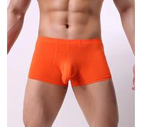 Homme sous vêtements Balle de Glace Thread Souffle Elephant Nez Sexy s avec Pochette Balles (Orange, XL)