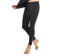 Homme Sous-vêtements Pantalons Caleçon long Sans Couture Pantalon ultra chaud Leggings Thermiques d'hiver, grande taille Noir 4XL