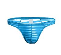 Homme sous-vêtements sous-vêtements, Pantalon Triangulaire en Polyester, Taille Basse, Taille Basse, Ouvert, à la Mode, pour Adultes Et Tac (Blue, M)