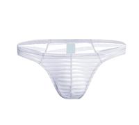Homme sous-vêtements sous-vêtements, Pantalon Triangulaire en Polyester, Taille Basse, Taille Basse, Ouvert, à la Mode, pour Adultes Et Tac (White, M)