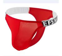 Homme sous vêtements String Taille Basse Respirant, Sexy avec Lettres et Ceinture Jean Anime (Watermelon Red, M)