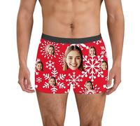 Homme Sport Boxer en Coton Drôles Impression 3D Boxeurs Nouveauté Shorts Caleçons Slip Sexy et Confortable String Transparent sous-Vêtements pour Un Confort Tout au Long