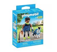 Homme sportif avec border collie