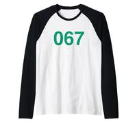 Homme Squid Game Player 067 Costume Manche Raglan
