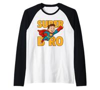 Homme Super Bro Comic Book Super Hero Super Hero Super Brother Manche Raglan