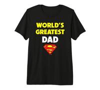 Homme Superman Father's Day World Greatest Dad T-Shirt Haut de Gamme